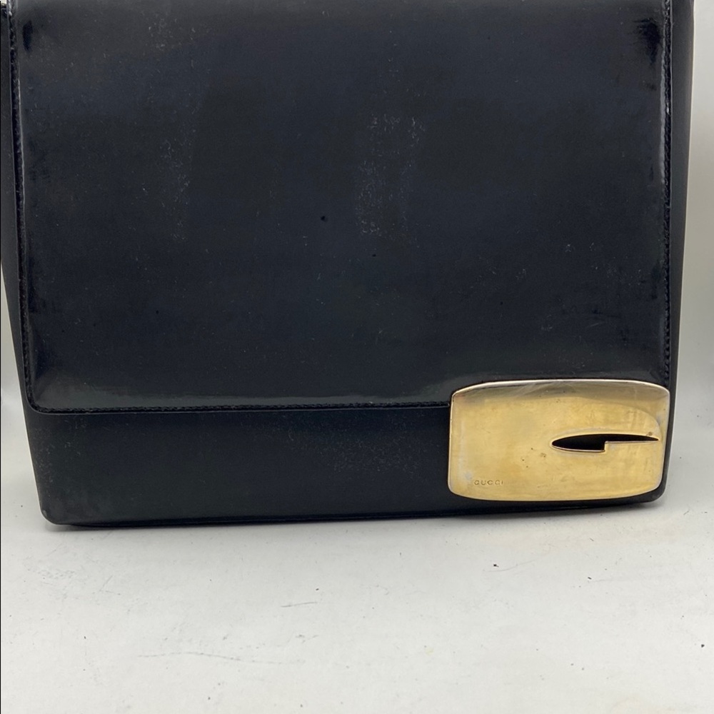 Gucci Black Bag with Gold Accent